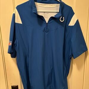Indianapolis colts Nike pullover short sleeve large coach XL on field